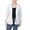White, variant on Womens Petites Three Quarter Sleeve Office Wear One-Button Blazer