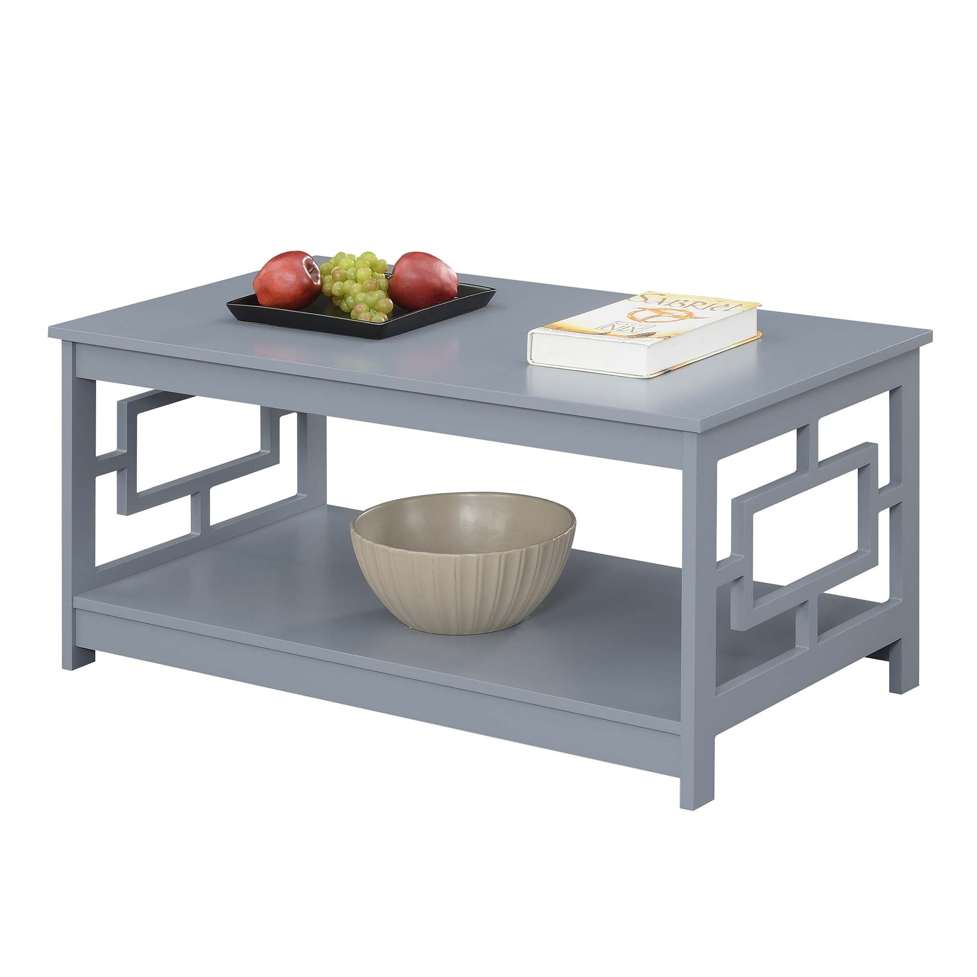Convenience Concepts Town Square Coffee Table with Shelf, Multiple Finishes