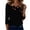 Ginger, variant on Bbyeadc Women's 3/4 Sleeve Blouses Crew Print Maple Leaf Print Top Printed Casual Lightweight Comfortable Loose Fit Versatile Shirts,Black(M)