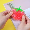 thumbnail image 6 of Coollooc Strawberry Squeezable Toys, Sticky Fruit Fidget Sensory Toys, Stress Balls for Adults, Stress Relieving Fur Ball, Anxiety Stress Relief Party Favor Gifts for Adults(B), 6 of 9