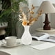 thumbnail image 1 of Jarrón hidropónico Imitación Cerámica Plástico Arreglo Floral Contenedor | Jarrón decorativo de almacenamiento de agua | Diseño de piña corrugada | Blanco Verde Naranja Azul Negro | Paquete de 2 |, 1 of 5
