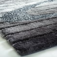 thumbnail image 2 of Soft Plush Fluffy Multi-textural Design Silver Gray Black Shag Area Rug/Carpet by Makymo, 2 of 4