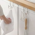 thumbnail image 3 of OUSITAID 2 Pieces Coat Hanger 304 Stainless Steel Door Back Hook S Shape Kitchen Bathroom Towel Storage Hanger, 3 of 9
