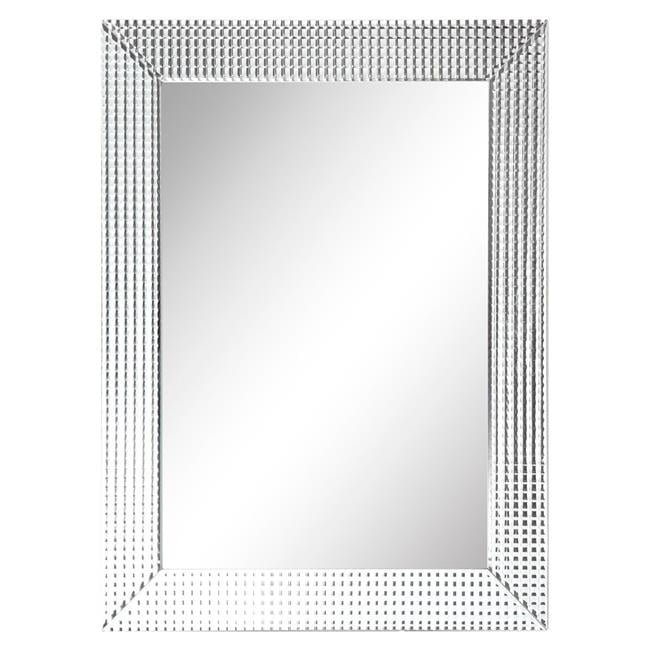 Empire Art Direct Mom 69100 4030 Bling Beveled Glass Mirrorsolid Wood Frame Covered With Prism Mirror Panels 1 In Center