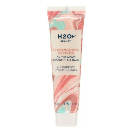 H2O+ Beauty Lemongrass Vetiver All Purpose On The Move Rescue It All Balm, For Dry Skin, 0.5 (Best Beauty Balm For Dry Skin)