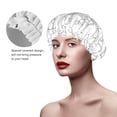 thumbnail image 2 of KLL Poodle Dog Pattern Shower Cap & Bath Cap for Women,Reversible Oversized Waterproof Shower Caps for all Hair Lengths,Elastic Reusable Bathing Hair Cap, 2 of 6