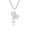 Smal White, variant on Iced Out Praying Hands with Cross Pendant Necklace Chain 14K Gold White Gold Plated Religious Christian Serenity Prayer Jewelry for Men Women