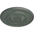 thumbnail image 3 of 41 1/8"OD x 2 1/2"P Large Floral Ceiling Medallion, Hand-Painted Cloud Burst Crackle, 3 of 6