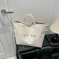 thumbnail image 5 of Women's Large Capacity Tote Bag, Versatile Letter Print Shoulder Bag for Work Commuting and Shopping, Spacious Waterproof Fashionable Bag for Daily Travel and Gift Giving, 5 of 7
