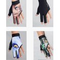thumbnail image 3 of KAIYANG Guantes de billar de 3 dedos Guantes de billar Guantes de bridge Guantes de billar- león-L M marrón, 3 of 5