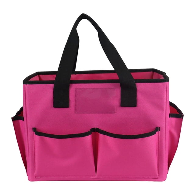 Bolsa de asas de almacenamiento Asa cómoda móvil Durable Grande Reutilizable Estructurada Multifunción Bolsa para material didáctico Rojo Gloria Bolsa de almacenamiento