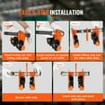 thumbnail image 4 of KFFKFF Hand-Operated Trolley, Load Bearing of 4400 lbs/2 Ton, Dual-Wheeled Push Beam Trolley, Adaptable to I-Beam Flange Width from 2.5" to 8", Robust Alloy Steel Garage Lifting Tool, 4 of 9