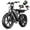 Black-48V/15AH-BAG+Phone Stand + Lock, variant on TST Electric Bike for Adults, 48V/15AH Battery, 20"x4" Fat Tire, 750W Motor E Mountain Biker, UL2849