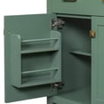 thumbnail image 5 of 30-inch Green Bathroom Vanity with Ceramic Sink, Sturdy Solid Wood Frame / Soft Close Doors, Versatile Storage for Modern Bathrooms, 5 of 5
