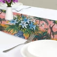 thumbnail image 4 of Yayeee Table Runner 90 inches Long Home Kitchen Dinning Party Decoration, Blue Flowers, 4 of 7