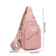 thumbnail image 2 of TACILIP Travel Fashionable Chest Bag for Women Lightweight Large Capacity Fabric Waterproofing Sling Bag Convenient Crossbody Front Pack Travel Bag, Mom Gifts, 2 of 6