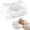 White, variant on EDX Ergonomic Contoured Memory Foam Pillow, Cervical Support Pillow with Dual Height Design & Arm Grooves, Breathable Removable Cover, Suitable for Side, Back & Stomach Sleepers, Queen Size