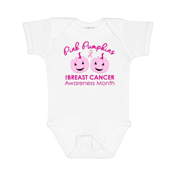 Inktastic Pink Pumpkins for Breast Cancer Awareness Boys or Girls Baby Bodysuit