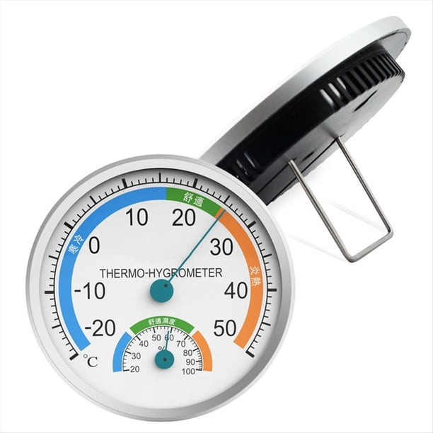 Termohigrómetro para Interiores y Exteriores, Monitor de Clima de Precisión, Rango de Temperatura: -20-50 °C, Pantalla de Fácil Lectura