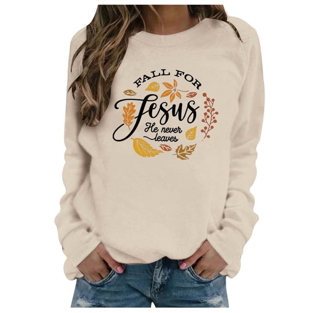 Fgnfyis Sweat à Capuche à Manches Longues et Col Rond Imprimé à la Mode pour Femmes Beige P