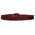 thumbnail image 4 of Womens 1 1/2" (38 mm) Snap On Oval Braided Woven Oil Tanned Leather Belt, 4 of 4