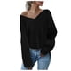 thumbnail image 1 of Gibobby Suéter para mujer, Sueteres Canalé Sweater Dama Diseño de Moda Abrigo Ligero Invierno Blusa Manga Larga Multilooks Elegante o Casual(Negro,XG), 1 of 5