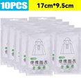 thumbnail image 1 of 10 Pack Disposable Waterproof Rain Poncho for Emergency and Outdoor Transparent, 1 of 6