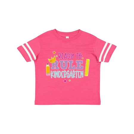 

Inktastic Ready to Rule Kindergarten Back to School Gift Toddler Toddler Girl T-Shirt
