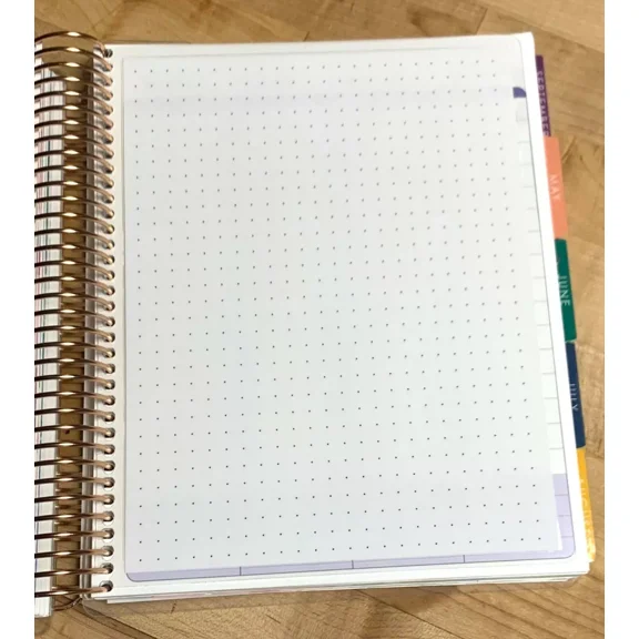 Dot Grid Two-Sided Dashboard For Use With An Erin Condren Life Planner-