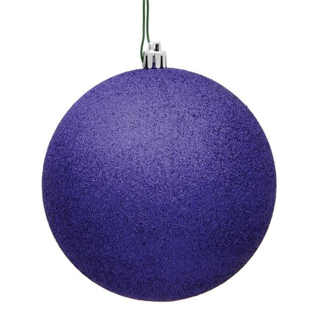Vickerman N593066DG Boule de Noël 12 Po. Violet Pailleté avec Capuchon Percé