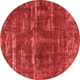 thumbnail image 1 of Ahgly Company Indoor Round Oriental Red Industrial Area Rugs, 4' Round, 1 of 4