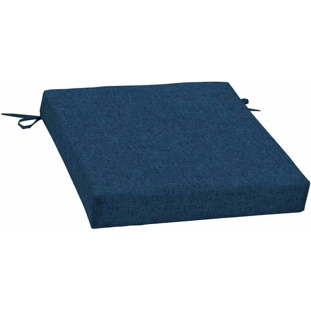 Mainstays Navy 21" x 21" Outdoor Patio Dining Seat Cushion Walmart