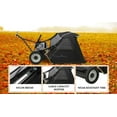 thumbnail image 5 of Tow Behind Lawn Sweeper 50-Inch – Heavy Duty Leaf & Grass Collector with 26 Cu. Ft. Hopper, Adjustable Height, Easy Dumping Yard Sweeper for Lawn Tractor, ATV & UTV, 5 of 7