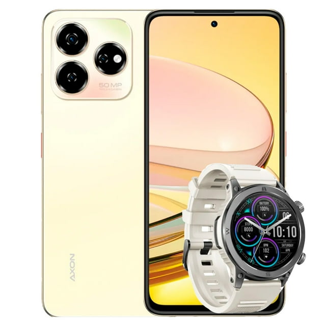Smartphone ZTE Axon 60 256GB Dorado 6GB RAM + Smartwatch