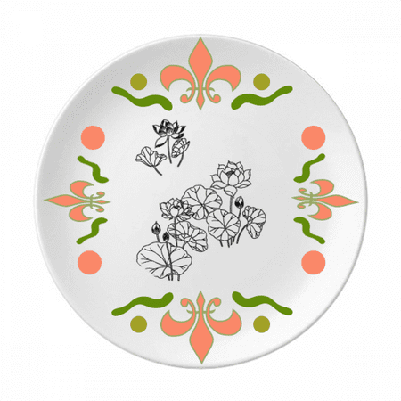 

Lotus Lotus Flower River Flower Flower Ceramics Plate Tableware Dinner Dish