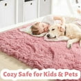 thumbnail image 2 of TWINNIS Shag Area Rug,8'x10'Soft Fluffy Area Rugs for Living Room Bedroom Kids Room Decor Carpet,Blush, 2 of 5