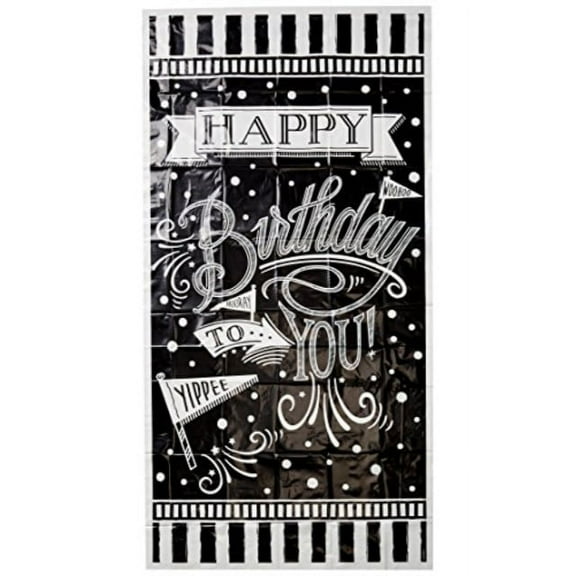vertical giant sign banner | black & white collection | birthday