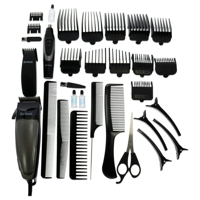 Deluxe Pro-Clipper and Grooming Kit by Barbasol for Men - 30 Pc Clipper 
