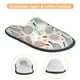 thumbnail image 3 of Balery Cute Tennis Racket Pantuflas de Casa de Felpa Silenciosas con Diseño Estampado, Zapatillas Cómodas Antideslizantes de Algodón para Interior-Medium, 3 of 8