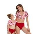 thumbnail image 2 of Mother and Daughter Swimwear Family Matching Swimsuit Girls Two Pieces Bikini Set Falbala Bathing Suits, 2 of 4