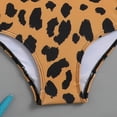 thumbnail image 6 of HAJWOH Girls One Piece Swimsuit for Kids Summer Leopard Print Rash Guard Bathing Suit Toddler Girl Long Sleeve Half Zip Up Swimwear, 6 of 6