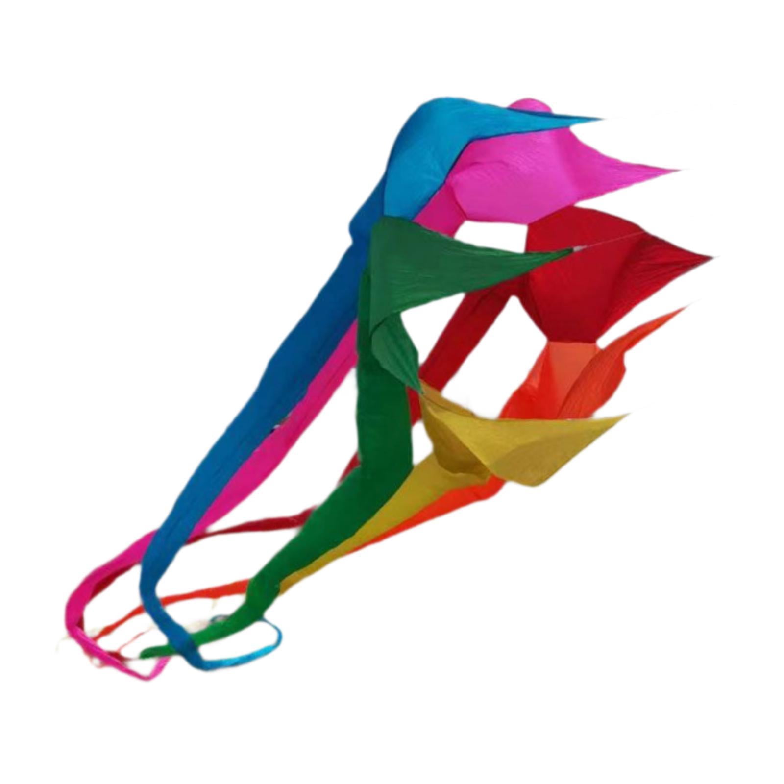Baoblaze Long Tail Kite Decorative Popular Rotating Tube Kite for Park Grasslands Sea Multicolor