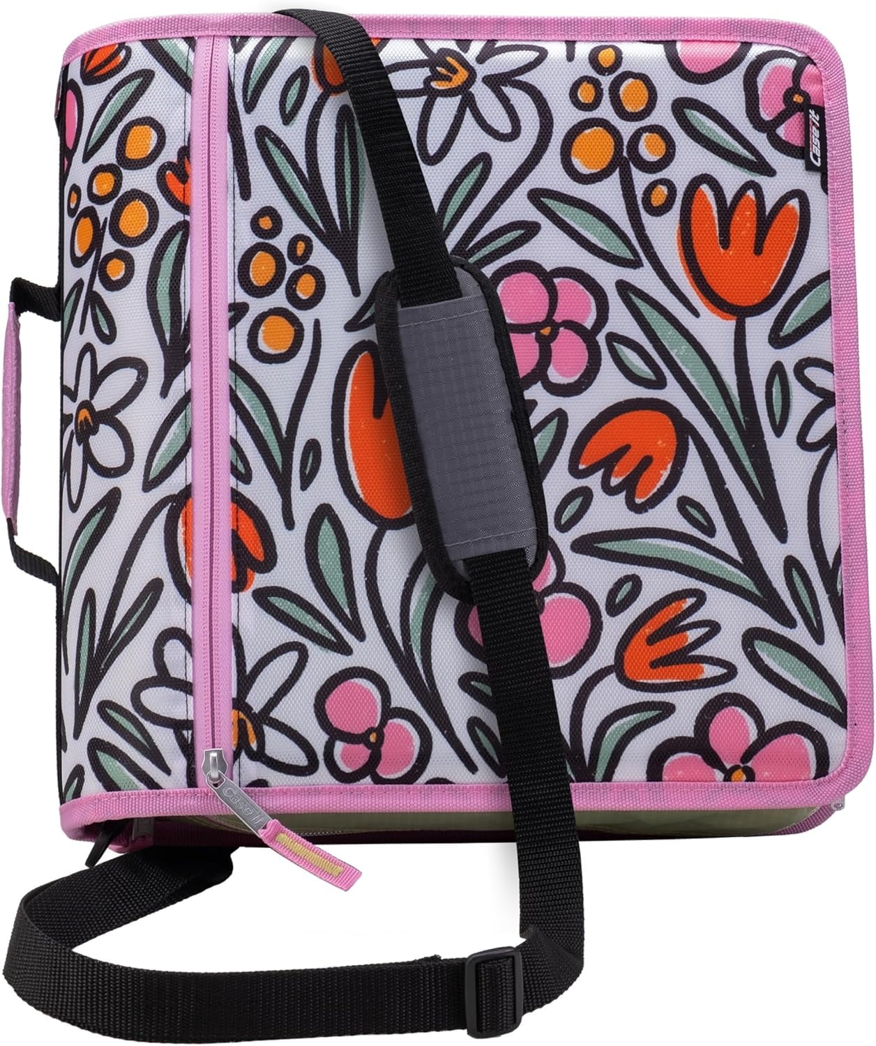 DEINET D STITCH PADDING BAG IN 3カラー Case-it Mighty Zip Tab Zipper Binder, 3