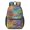 Pioneer Flower Floral Print Pattern, variant on Pioneer Flower Floral Print Pattern 17" School Backpacks for Teens,Waterproof Oxford Fabric,S-Shape Padded Straps for School,Travel,Hiking,Camping