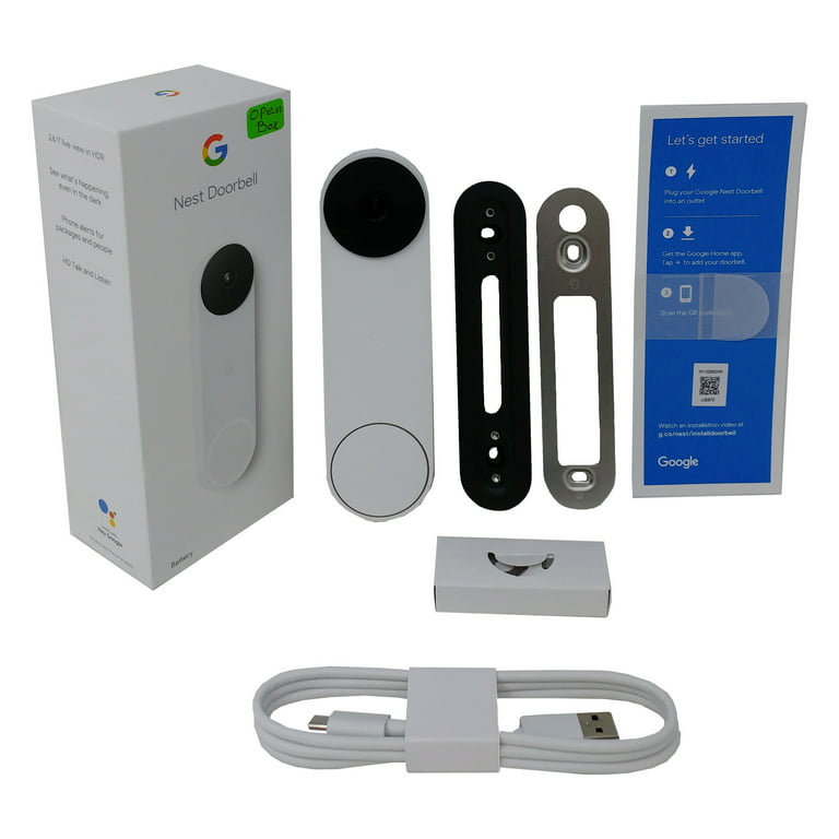 OB Google Nest Doorbell Battery GA01318-US - Snow