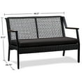 thumbnail image 4 of Home Square 2-Piece Set with Propane Fire Bowl for Outdoors & Patio Loveseat, 4 of 11