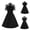 Other, variant on Gspmoly Womens Dress, Women'S Round Neck Lace Little Black Dress Solid Color Short Sleeves High Waist Formal Dress Party Dresses for Women Holiday Gifts