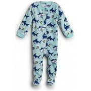 Elowel Baby Girls Footed Shark Fish Pajama Sleeper 100% Cotton 2 Toddler