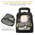 thumbnail image 4 of NCVI Breastmilk Cooler Bag Backpack with Ice Pack, Fits 6 Bottles (Black), 4 of 7