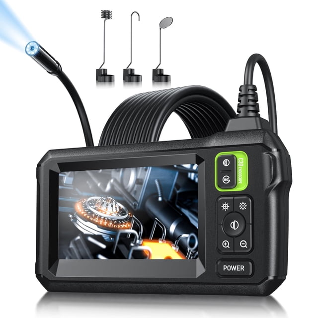 Cámara endoscópica MugEasy 1920P HD 8 luces LED de 5 m IP67 verde